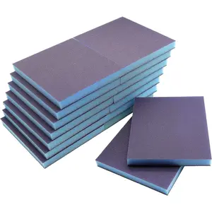 16Pcs 220 Grit Sanding Sponge, Sanding Blocks Washable and Reusable, Wet Dry Sandpaper Sponge for Wood Metal FurniturePaint and Drywall - Home Improvement.