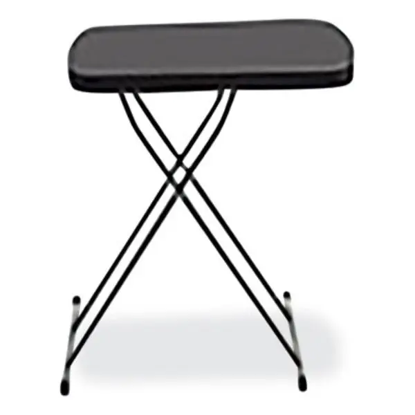 NSN7026957 18 x 26 x 20.8 in. Personal Adjustable Height Folding Table Charcoal Gray