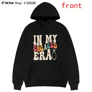 100% Funny Engagement Hoodie – ‘Fiance In My Engaged Era’ Graphic Top for Men and Women