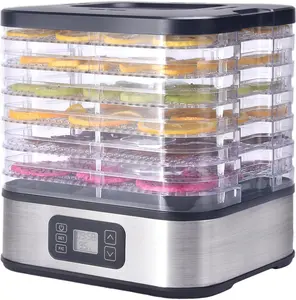 Slendor 6 Tray Food Dehydrator with 72H Timer & 95-167℉ Temperature Control: Dehydrator for Fruits, Herbs, Veggies, Jerky & Pet Treats – LED Display, BPA-Free, Recipe Book Included