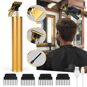 Professional Cordless Hair Clipper for Men - Powerful Motor, Anti-Slip Grip, 4 Guide Combs , Easy to Clean, Rechargeable with Long Battery Life, Quiet & Efficient Hair Cutting Kit