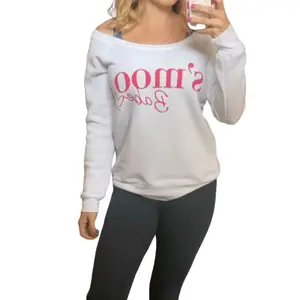Off the Shoulder S'moo Babe Sweatshirt Casual Fit Womenswear Casual Wear