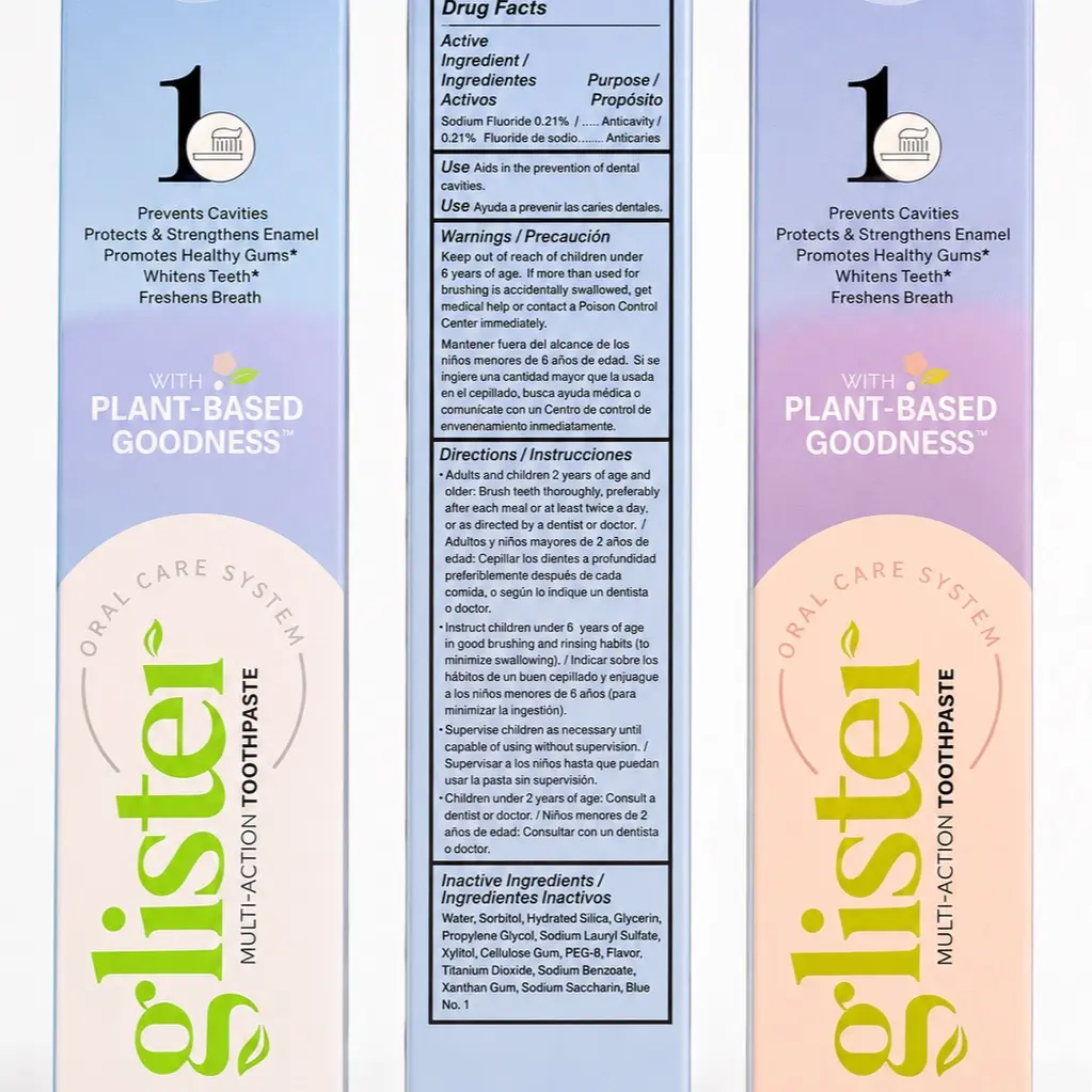 2 pcs glister toothpaste