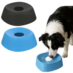 Slow Feeder Dog Bowls for Liquid Treat, [Built-in Rolling Ball] No Spill Bone Broth Dog Licking Bowl, Multi-Purpose Puppy Yogurt Feeder Bowl for All Breeds Dietary Supplement/Post-op Nutrition Feeding.valentines gift for pets