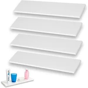 4 Pack 13-Inch Wall-Mounted Medicine Cabinet Replacement Parts, suitable for bathroom, bedroom, and kitchen