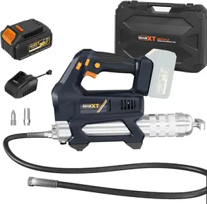 MAXXT Heavy Equipment Grease Gun Cordless, Max 20000 PSI 20V Grease Gun Battery Powered with 4.0Ah Battery and Quick Charger, 6 Speed Tool Electric