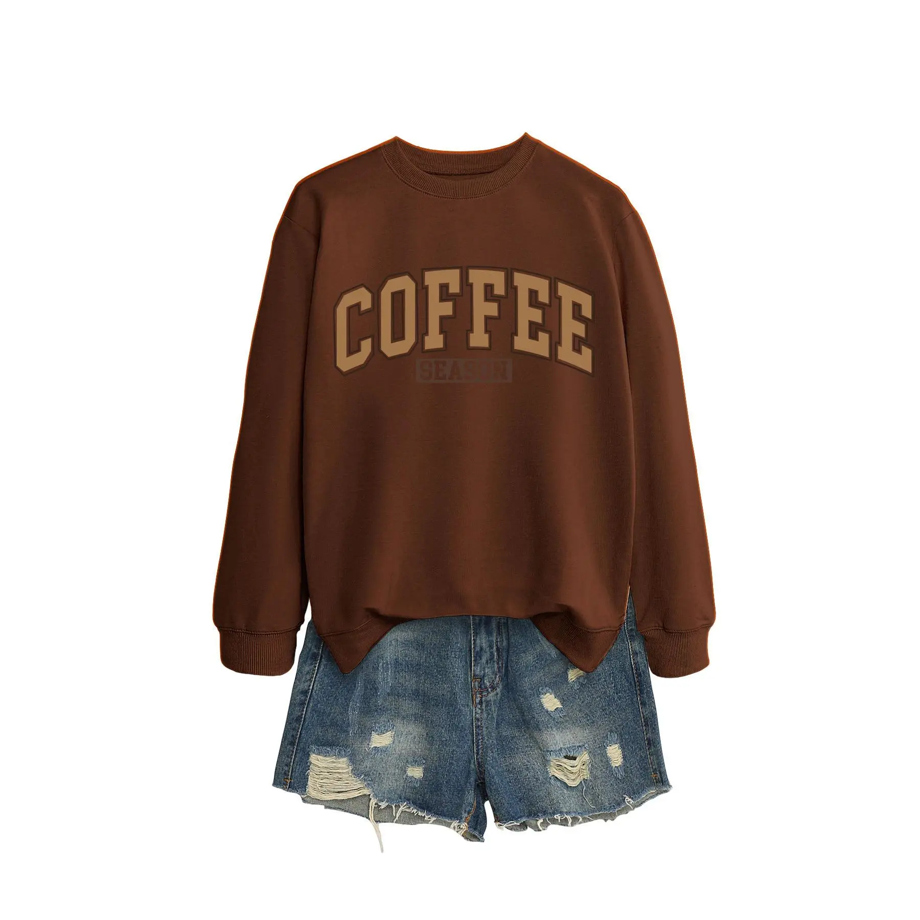 Coffee colored hoodie (color picture)