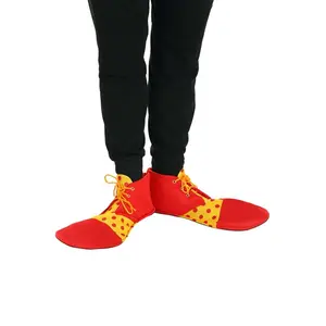 Adult Bright Clown Costume Shoes