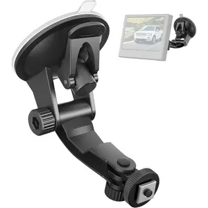 Backup Camera Monitor Mount,(7/9 inch) Large Dual Suction Cup Reverse Camera Monitor Mount,Windshield Holder for Rear View Monitor,Car Display Monitor Bracket for RVs,Trucks,Vans