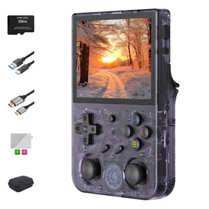 Anbernic RG353V Handheld Game Console【1 HDMI Cable+1 Portable Case+1 Screen Protector+1 Type-C Charging Cable 】3.5-inch IPS Screen Dual System Android 11 Linux 5G WiFi Bluetooth Online HDMI Ready to Play
