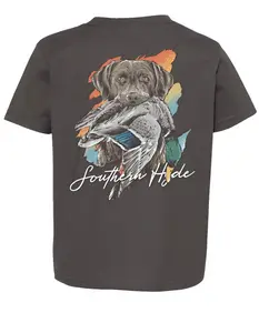 Duck Hunting Dog Youth Shirt and Adult Shirt, Southern Style Hunting Shirt, Youth Boys Clothing, #Southernhyde Clothes, Outdoor Shirt, Family Shirt, Holiday Tee, Gift for Boys and Girls, Birthday Gift