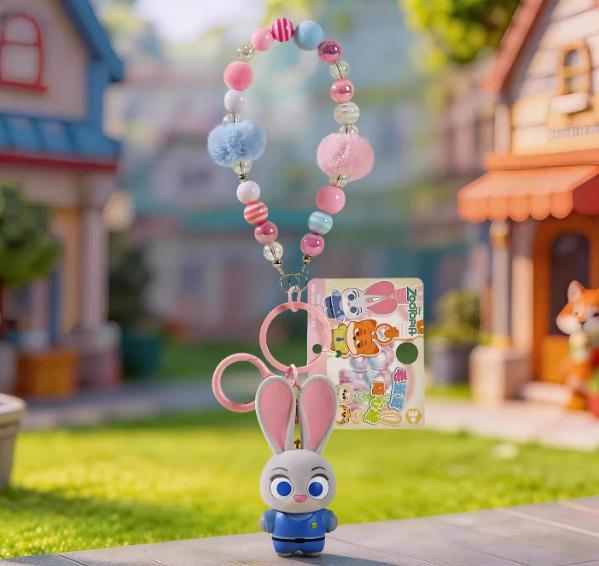 Zootopia Nick & Judy Plush Keychain, Perfect Gift, Cute & Durable, Velvety-Touch Finish, Beloved Character Pair