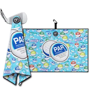 Fore Show Magnetic Golf Towel (Buzzin') Waffle Microfiber with Magnet for Golf Bags, Carts & Clubs - 24” x 16” Funny Golf Gift Accessory For Men