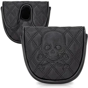 Golf Club Putter Cover with Stylish Cartoon Design, Pure PU Material, Scratch-Resistant & Durable, Magnetic Closure, Universal Fit, Golf Accessories