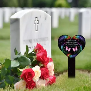 Acrylic Grave Marker, Outdoor Yard Garden Grave Decoration, Grave Marker for Memorial, Garden Decoration Supplies