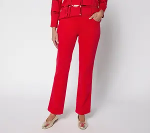 Belle by Kim Gravel Regular TripleLuxe Corduroy Straight Pant