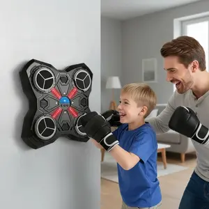 Interactive Boxing Pad for Ages 3+, Smart Punching Target, Sensory Training, Reaction Speed, Rhythm Exercise, Unisex, Home School Business Use