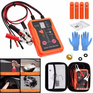 Injector Testing Kit And Cleaning Tools, Featuring 8 Pulse Modes And a 4-Wire Dual Channel, Suitable for Testing Automotive/Motorcycle Injectors