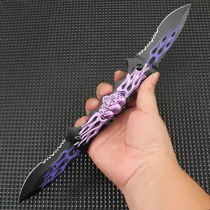 Bat Shaped Multi-Tool Handle Folding Knife - Sharp Double Blade Cutlery for Camp Kitchen, Camping & Hiking Sports & Outdoor Use, Multi-Tool Handle Cutlery