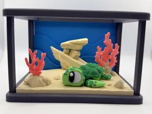 3D Printed Articulating Animal Enclosure with Intricate Detail and Smooth Joints for Playful Motion and Display-Worthy Design Decorative Sculptures