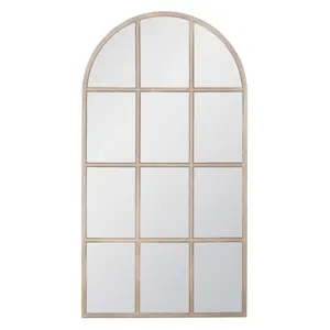 Grid Arched Floor Mirror