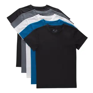 Hanes Boys' Performance Mesh Tween Crewneck Undershirts Pack, X-Temp, 5-Pack