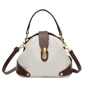 Women's Elegant Colorblock Handbag, Fashionable PU Leather Crossbody Bag, Casual Trendy Versatile High-end Commuting Bag, Casual Commuter Bag, Crossbody Shoulder Bag, Classic Shoulder Bag