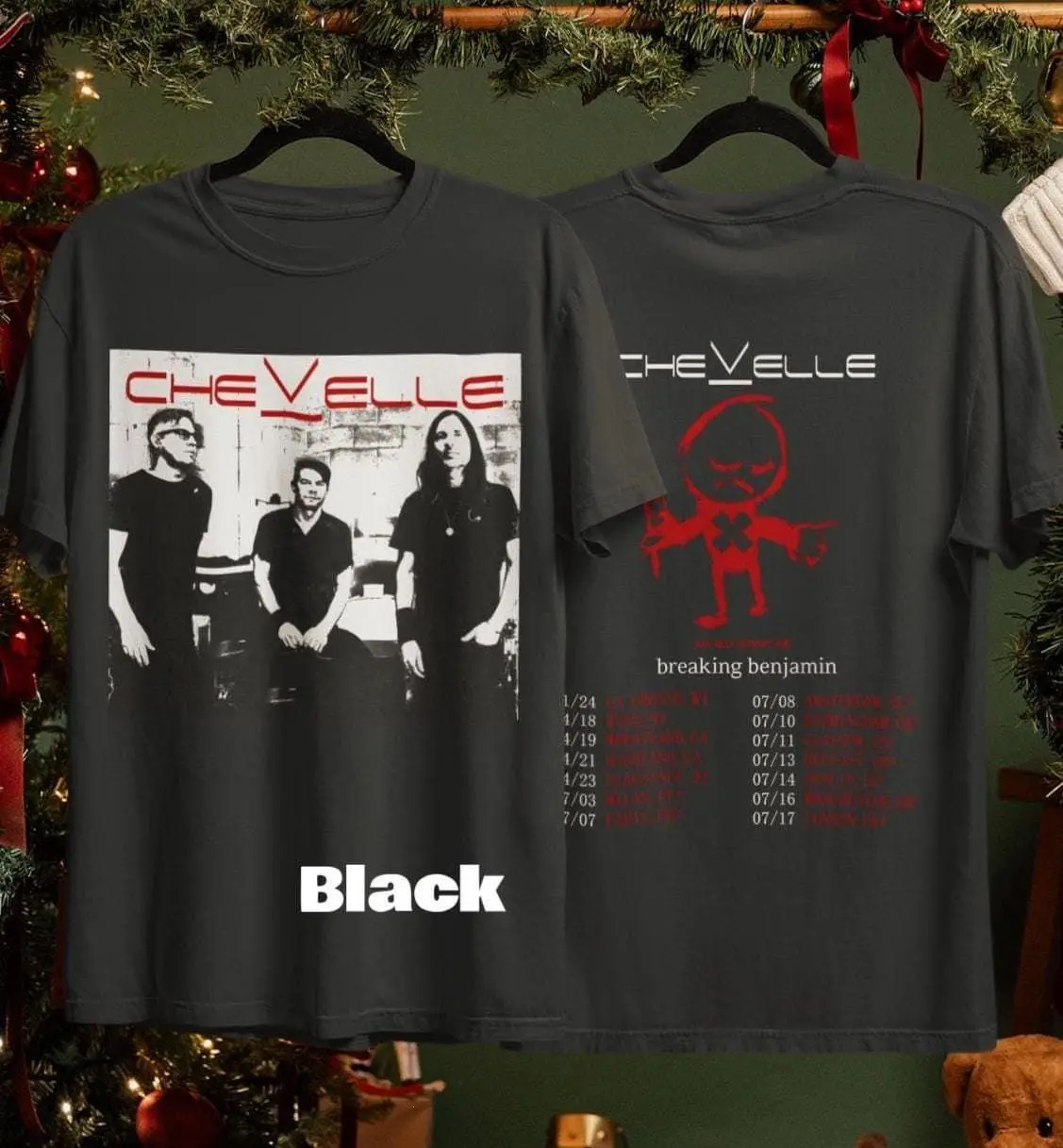 [ MUSIC TOUR TEE - TWO-SIDE ] Chevelle Band Tour 2026 T-Shirt, Vintage Rock Band Merchandise