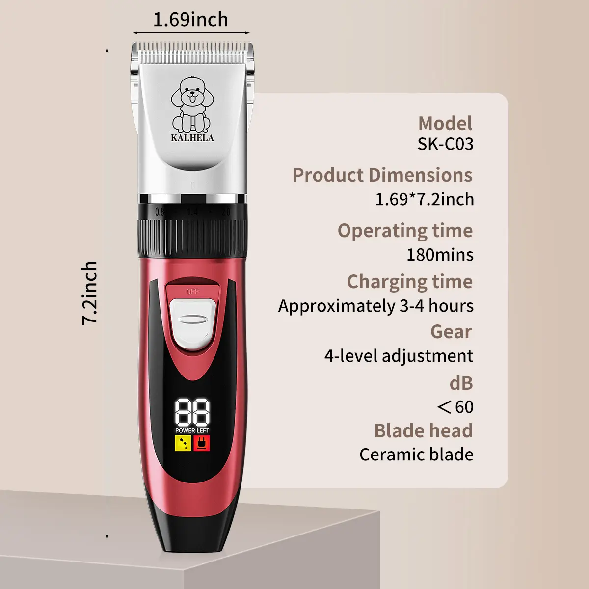 KALHELA Dog Clippers Low Noise LCD Digital Display Quiet Grooming Kit Rechargeable Cordless Pet Hair Clipper Trimmer Shaver for Small & Large Dogs Cats Animals Ultra-Quiet Low Vibration Tech - TikTok Shop KALHELA Dog Clippers Low Noise LCD Digital Display Quiet Grooming Kit Rechargeable Cordless Pet Hair Clipper Trimmer Shaver for Small & Large Dogs Cats Animals Ultra-Quiet Low Vibration Tech - TikTok Shop