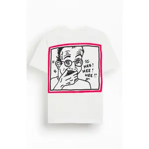 PacSun Men's Keith Haring Cartoon T-Shirt - Multicolor