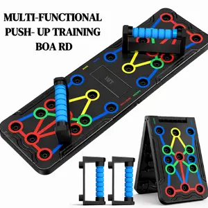 Foldable  Push-Up Board  for Home Gym Portable  Workout  Equipment with Adjustable Handles for Chest Arms Abs & Core Training Set