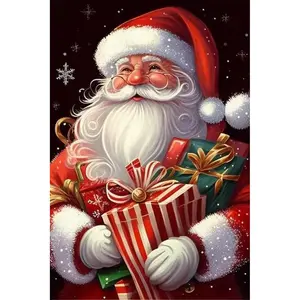 DIY Christmas 5D Diamond Painting Art Kits Diamond Dots for Adults Full Round Drill Crystal Craft Kits for Home Wall Decor Gifts