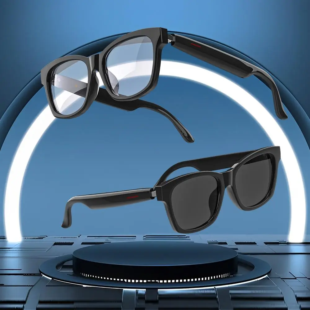 Smart Glasses, 1 Count Wireless Headphone Smart Glasses with Accessories, Eye Glasses Camera, Fashion Smart Sunglasses for Women & Men, BT Glasses wit