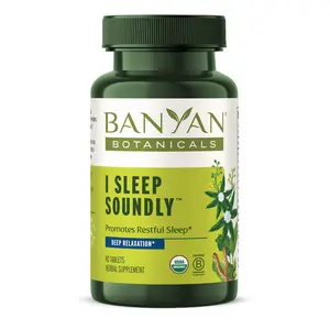 I Sleep Soundly Tablets - Herbal Sleep Supplement Supports Healthy, Restful Sleep -  Organic Ayurvedic Sleep Aid with Ashwagandha, Eclipta & Chamomile
