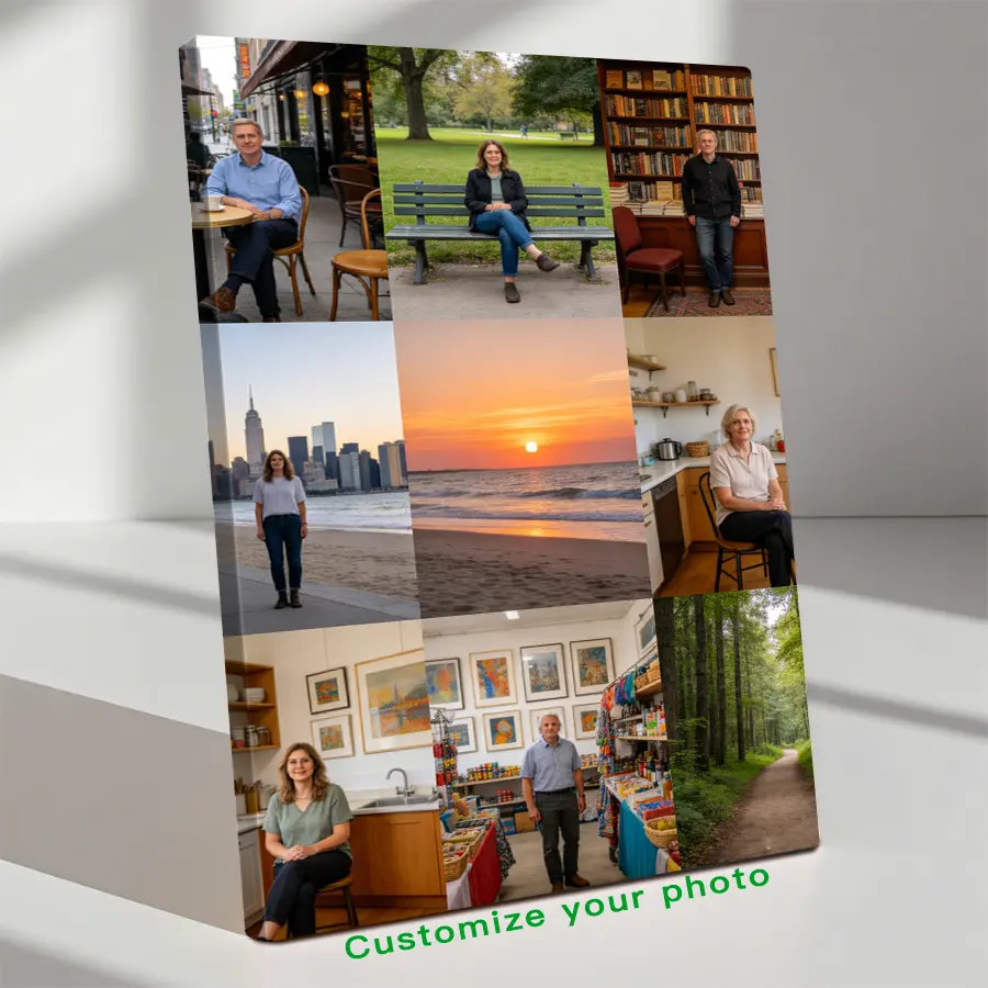 Custom Photo Canvas Painting Frame - Creative Wall Art | Digital Printed Photos on Canvas | Preserve Wedding & Love Stories in Elegant Framed Art | Ideal for Bedroom, Gifts for Couples | Vivid Colors - Romantic Memory Gift! personalize warm home decor