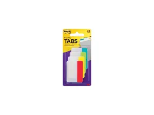 Post-it 686-ALYR Durable File Tabs, 2 x 1 1/2, Red, Yellow, Green, Blue, 24/PK Post-it 686-ALYR Durable File Tabs, 2 x 1 1/2, Red, Yellow, Green, Blue, 24/PK