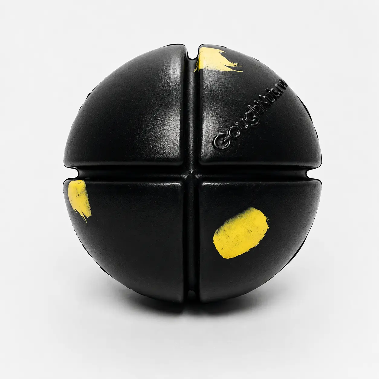GOUGHNUTS Indestructible Ball for Aggressive Power Chewers – Ultra Durable Natural Rubber & Lifetime Guarantee