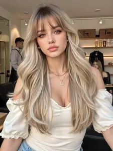 20 Inch Long Curly Wig, Medium Length Heat Resistant Fiber, Natural Look for Women, Casual Wear & Special Occasions, Synthetic Curly Wigs, Stylist Friendly Wig