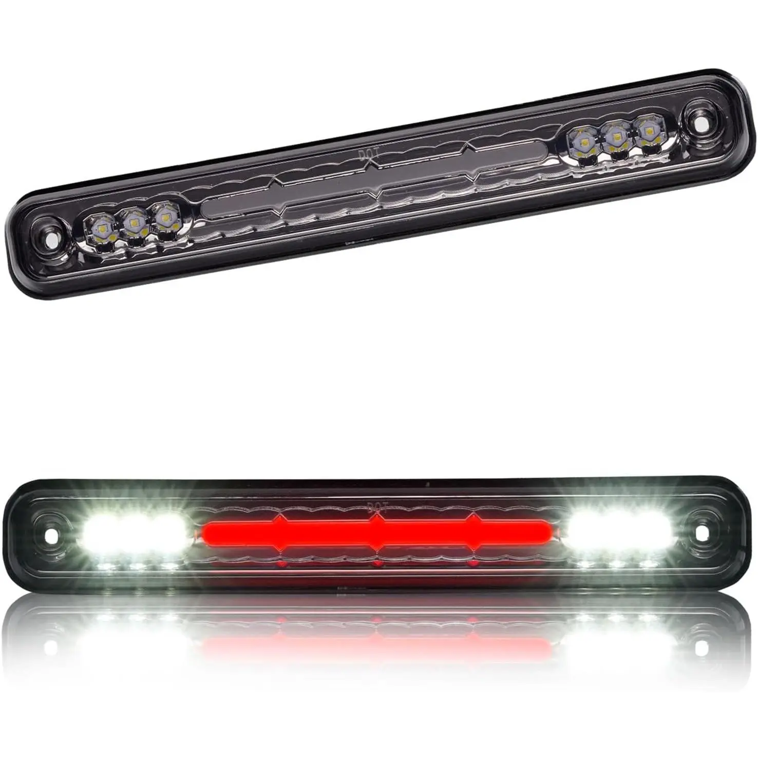 Suitable for 1988-1999 Chevrolet/GMC C1500 C2500 K1500 K2500 Silverado Blazer Third Brake Light LED High Mount Rear Brake Light Assembly Central Control Cab Cargo Parking Light