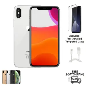 Refurbished Apple iPhone XS (Unlocked) A1920 Excellent Condition with Tempered Glass Screen Protector & 1 Year Warranty