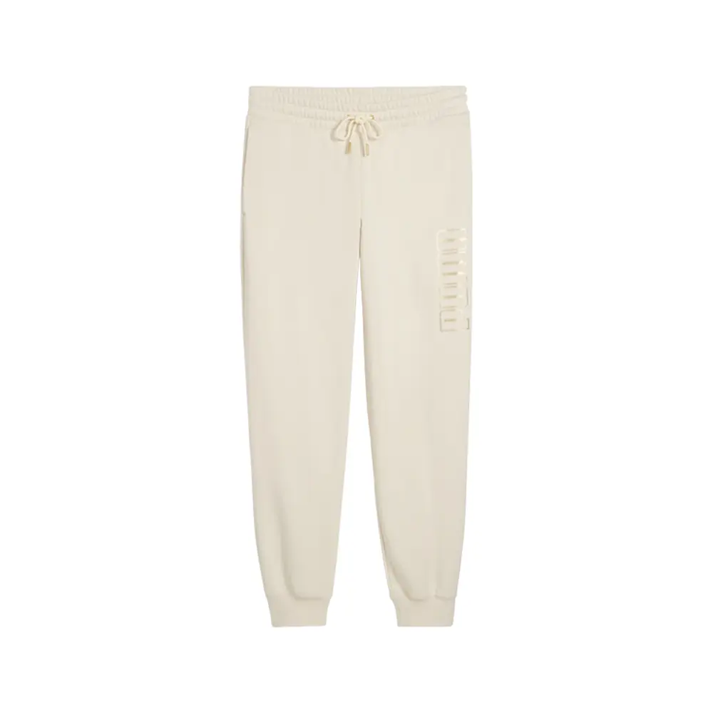 PUMA Womens Maximal Metallic Comfort Sweatpants Casual - White