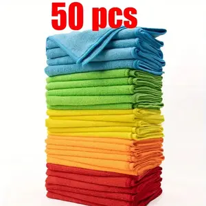 Multi-Purpose Soft Microfiber Cleaning Towels, Reusable Cleaning Cloths - Absorbent and Durable Quick-Dry, Suitable for Kitchen, Yard, and Commercial Cleaning, Reusable Washable, Gift for Friends, Microfiber Cleaning Cloth, Floor Sweeper