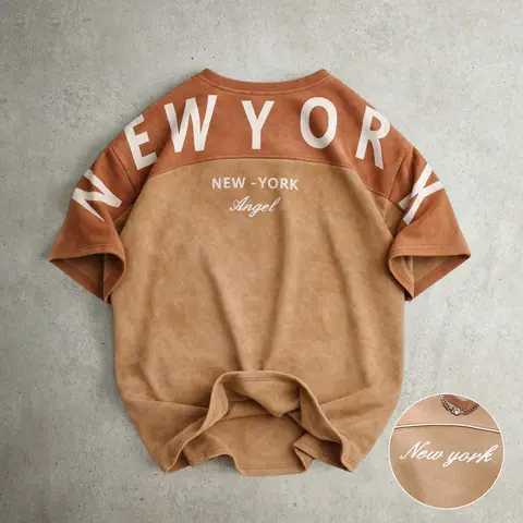 Men’s Stylish Retro Streetwear Short-Sleeve T-Shirt - Soft Skin-Friendly Breathable Suede-Like Fabric, Lettered Print, Loose Fit, Suitable for Commuting, Summer Outings