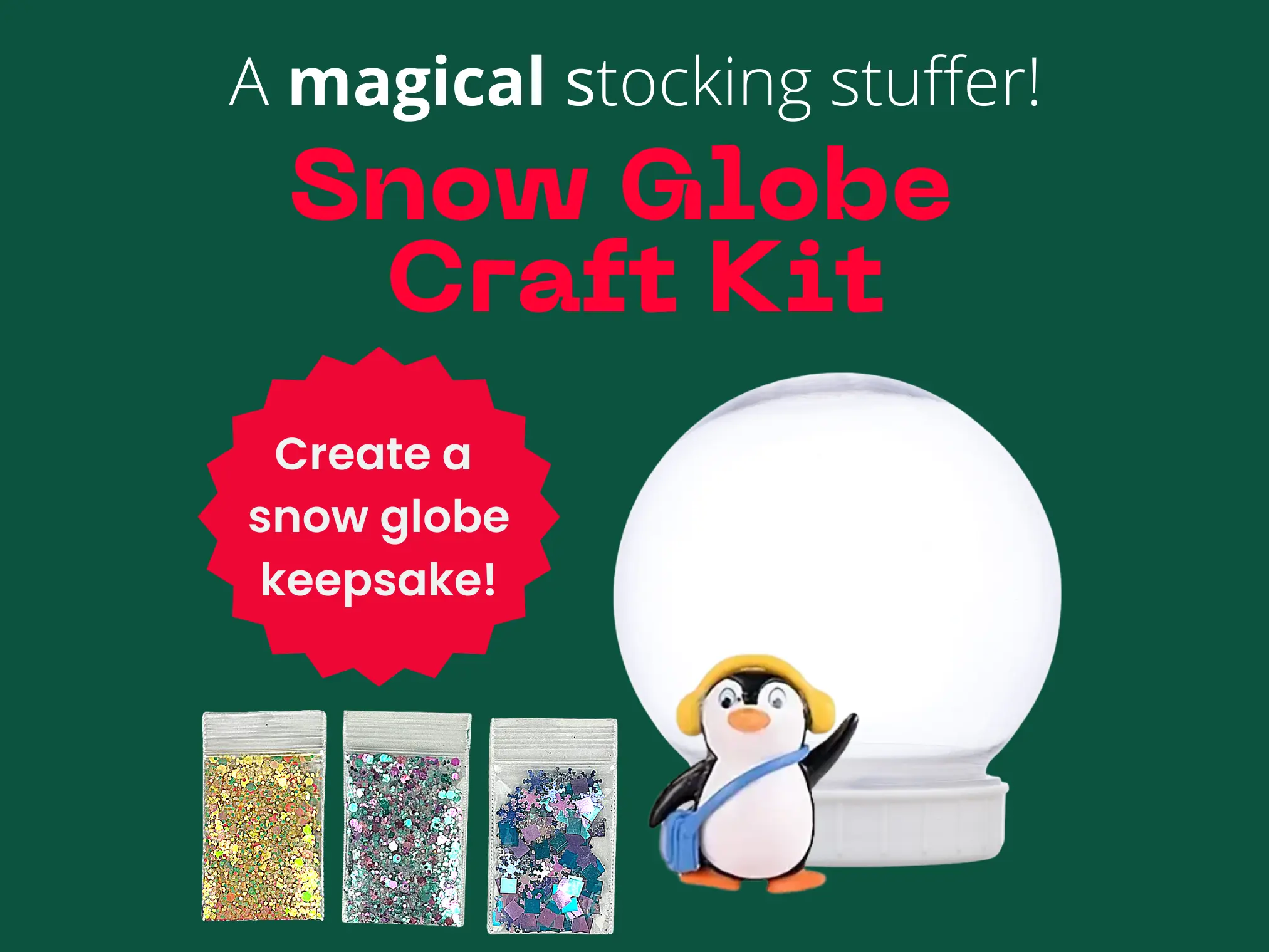 Charming Penguin Snow Globe | Fun Christmas Craft for Kids | Holiday Activity Idea