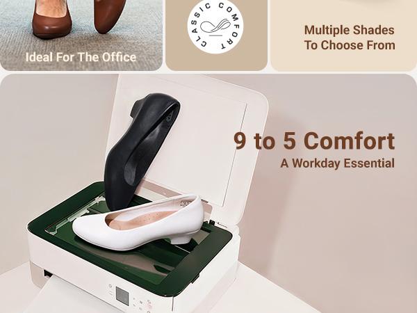 Dream Pairs Women's Closed-Toe Block Heels Pumps Arch Support Stand All-day Comfortable Footwear Shoes Classic Office Shoes Low Heels Leisure– 3D Cushion Insole, Breathable Lining, Quiet Lightweight Outsole, Work-to-Wedding Essential