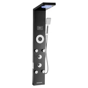 Father's Day Gift VEVOR Shower Panel Tower System Stainless Steel Column Rainfall Head Massage Jet 6Mode