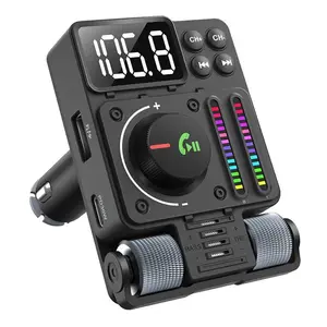 Car FM Transmitter, 1 Count Car Wireless MP3 Player, Type C PD 30W Fast Charging Charger for Car, Wireless Handsfree Calling Kit, Car Audio, Multifunctional Electrical Appliances