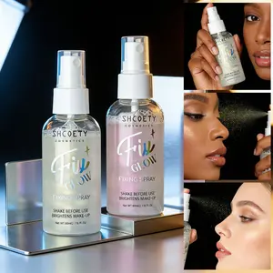 Fine shimmer brightening, oil-control long-lasting setting spray, forms a film quickly without stickiness, waterproof, sweat-proof, smudge-proof, keeps makeup intact in summer without dullness or patchiness.