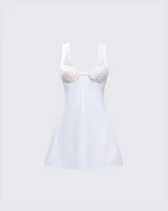 Mabel White Mini Dress