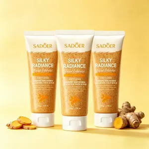 urmeric Facial Scrub Gentle Exfoliator for Face  Natural Turmeric Extract Brightens Dull Skin  Fades Dark Spots & Acne Scars  Unclogs Pores & Removes Blackheads  Soothes Red Irritated Skin Daily outdoorfun